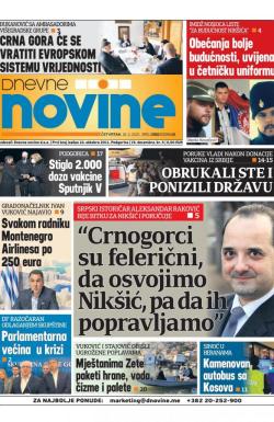 Dnevne novine - broj 2916, 18. feb 2021.