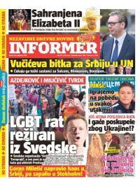 Informer - broj 3171, 20. sep 2022.