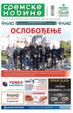 Sremske Novine - broj 3166, 3. nov 2021.