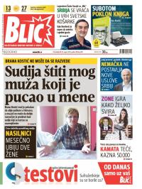 Blic - broj 6291, 18. avg 2014.