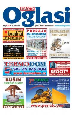 Novosti oglasi - broj 1639, 23. sep 2020.