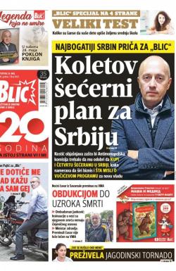 Blic - broj 6925, 26. maj 2016.