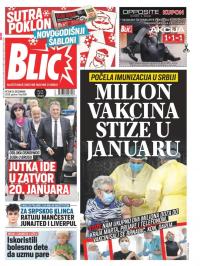 Blic - broj 8561, 25. dec 2020.