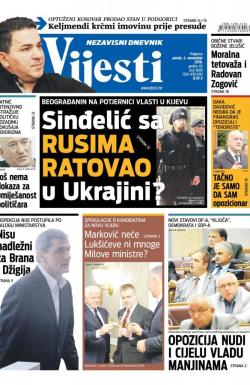 Vijesti - broj 6689, 4. nov 2016.