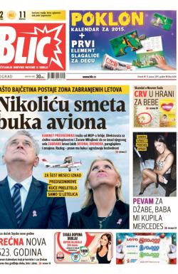 Blic - broj 6436, 13. jan 2015.