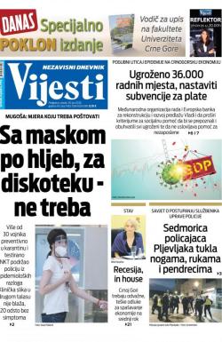 Vijesti - broj 7984, 30. jun 2020.