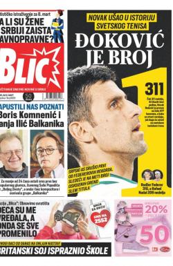 Blic - broj 8629, 8. mar 2021.