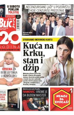 Blic - broj 7030, 8. sep 2016.