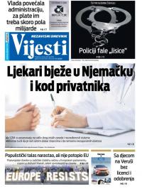 Vijesti - broj 7591, 28. maj 2019.