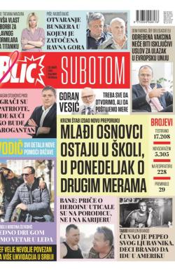 Blic - broj 8641, 20. mar 2021.