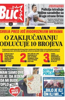 Blic - broj 8636, 15. mar 2021.