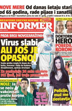 Informer - broj 2431, 21. apr 2020.