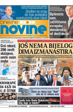 Dnevne novine - broj 2792, 23. sep 2020.