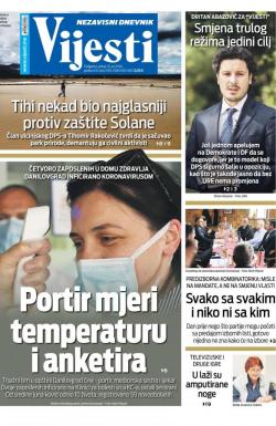 Vijesti - broj 7994, 10. jul 2020.