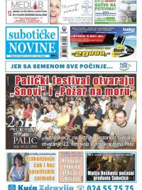 Nove Subotičke novine - broj 28, 15. jul 2016.