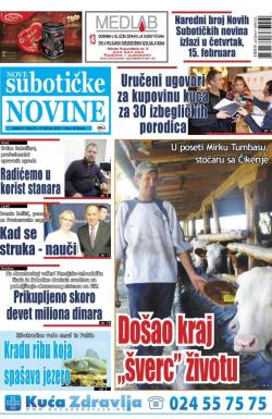 Nove Subotičke novine - broj 57, 9. feb 2018.