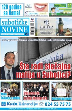 Nove Subotičke novine - broj 32, 7. avg 2015.