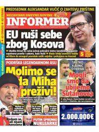 Informer - broj 3245, 16. dec 2022.