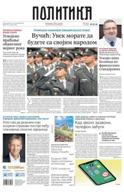 Politika - broj 39797, 15. sep 2024.