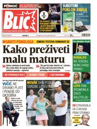 Blic - broj 6228, 16. jun 2014.