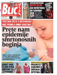 Blic - broj 7352, 3. avg 2017.