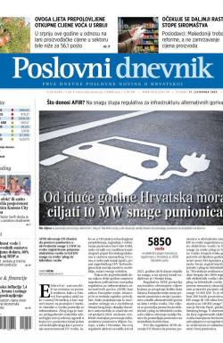 Poslovni Dnevnik - broj 4946, 17. okt 2023.