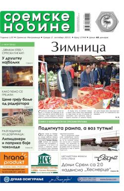 Sremske Novine - broj 2744, 2. okt 2013.