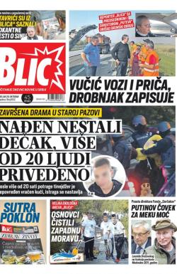 Blic - broj 8152, 28. okt 2019.