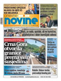 Dnevne novine - broj 2694, 1. jun 2020.