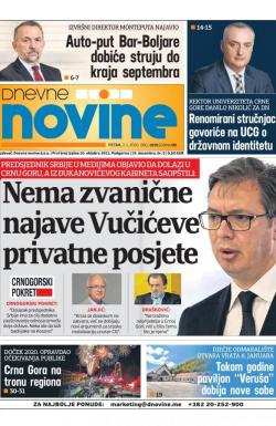 Dnevne novine - broj 2570, 3. jan 2020.