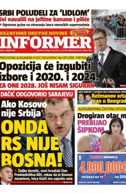 Informer - broj 1970, 12. okt 2018.