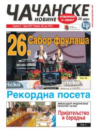 Čačanske novine - broj 369, 30. jul 2013.