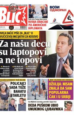 Blic - broj 7349, 31. jul 2017.