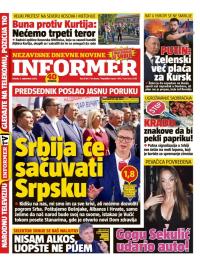 Informer - broj 3769, 3. sep 2024.