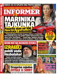 Informer - broj 3792, 30. sep 2024.