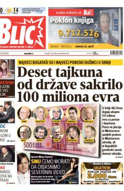 Blic - broj 6163, 9. apr 2014.