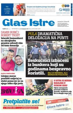 Glas Istre - broj 289, 20. okt 2022.