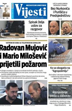 Vijesti - broj 8357, 17. jul 2021.