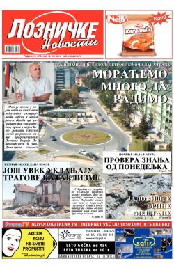 Lozničke novosti - broj 326, 13. jun 2014.