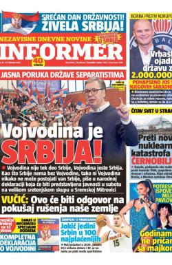 Informer - broj 3906, 15. feb 2025.