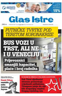 Glas Istre - broj 205, 27. jul 2020.