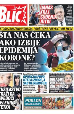 Blic - broj 8282, 11. mar 2020.