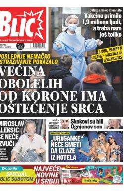 Blic - broj 8675, 23. apr 2021.