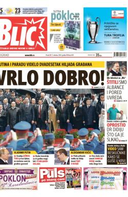 Blic - broj 6351, 17. okt 2014.