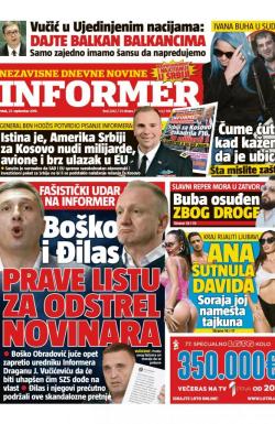 Informer - broj 2262, 27. sep 2019.