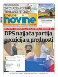 Dnevne novine - broj 2772, 31. avg 2020.