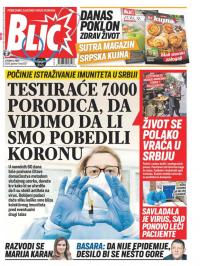 Blic - broj 8327, 5. maj 2020.