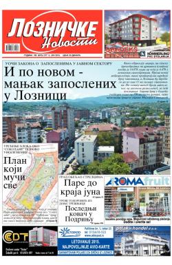 Lozničke novosti - broj 377, 5. jun 2015.