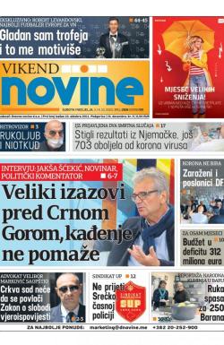 Dnevne novine - broj 2801, 3. okt 2020.