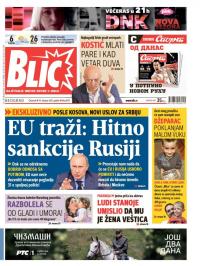 Blic - broj 6707, 15. okt 2015.